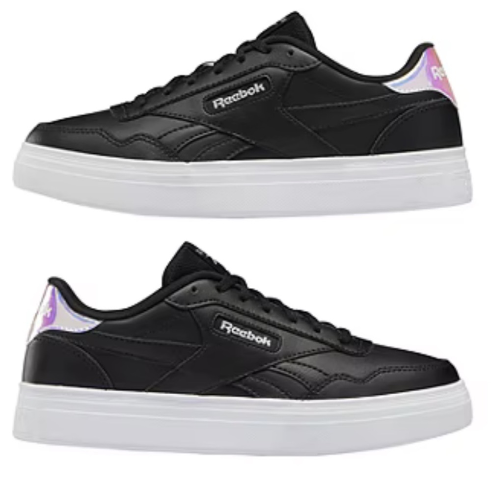 Womens Reebok Club C 85 Black Iridescent Trainers FW6174